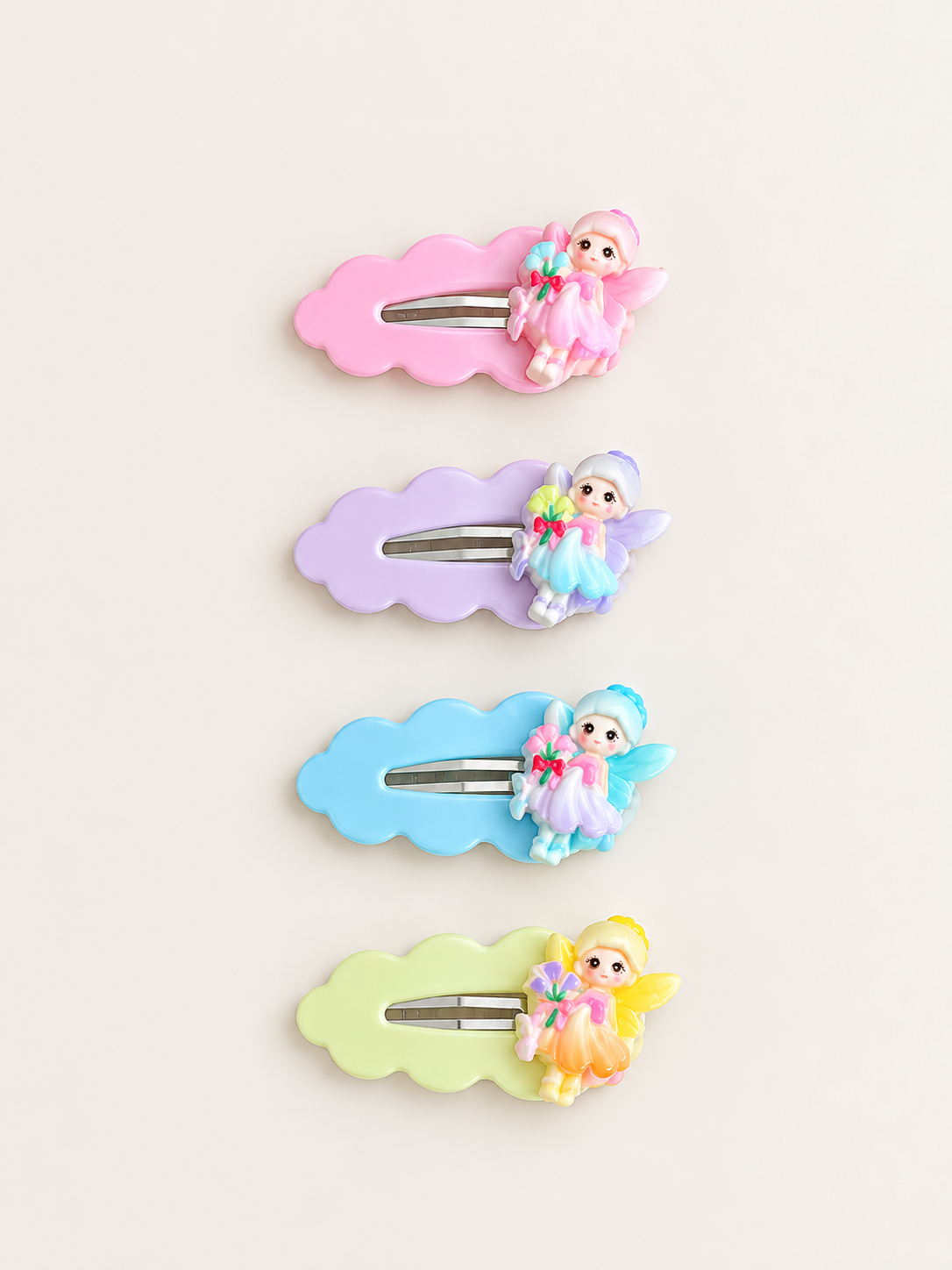 Handmade Yellow Fairy snap clip