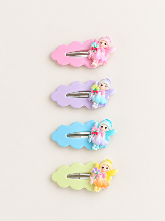 Handmade Purple Fairy Snap Hair clip