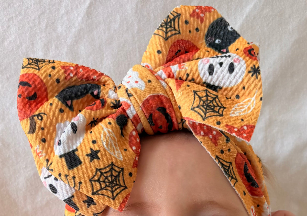Halloween Beau Bow Headband, 2 colour ways