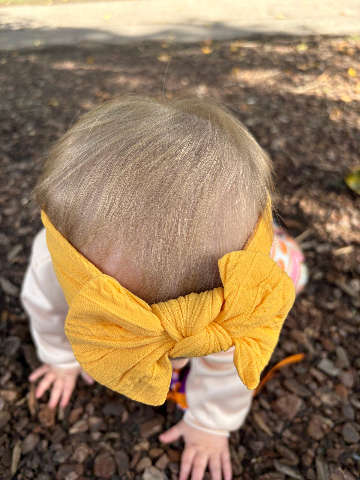 Beau’s Small Bow Headband in Mandarin