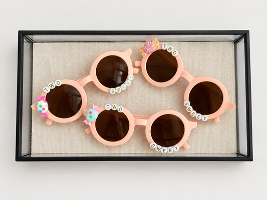 ‘Two’ sweet birthday sunglasses