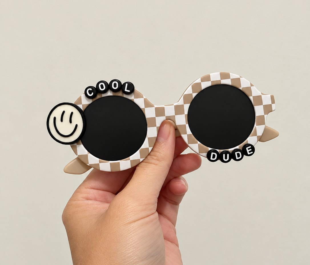 Checkered Cool Dude Shades